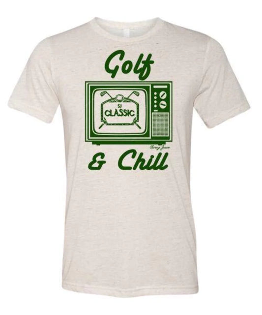 SwingJuice Golf & Chill Unisex Short Sleeve T-Shirt