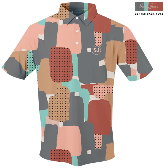 Golf Abstract Camo Men's Polo