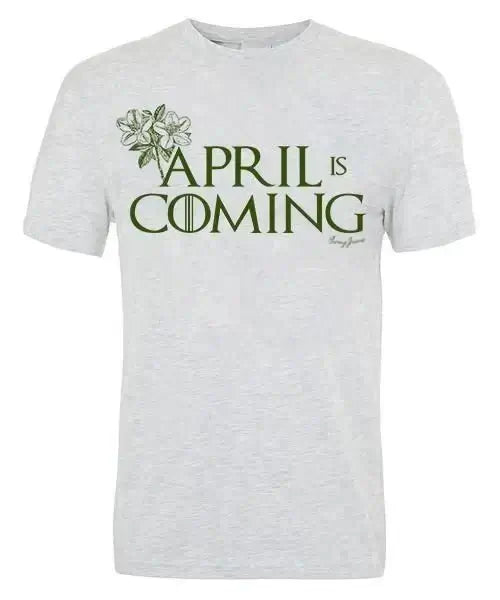 APRIL IS COMING SHORT SLEEVE TEE - Grey