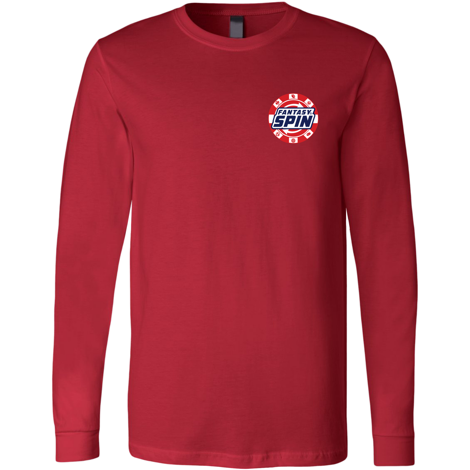 FantasySpin Chip Long Sleeve T-Shirt-Red