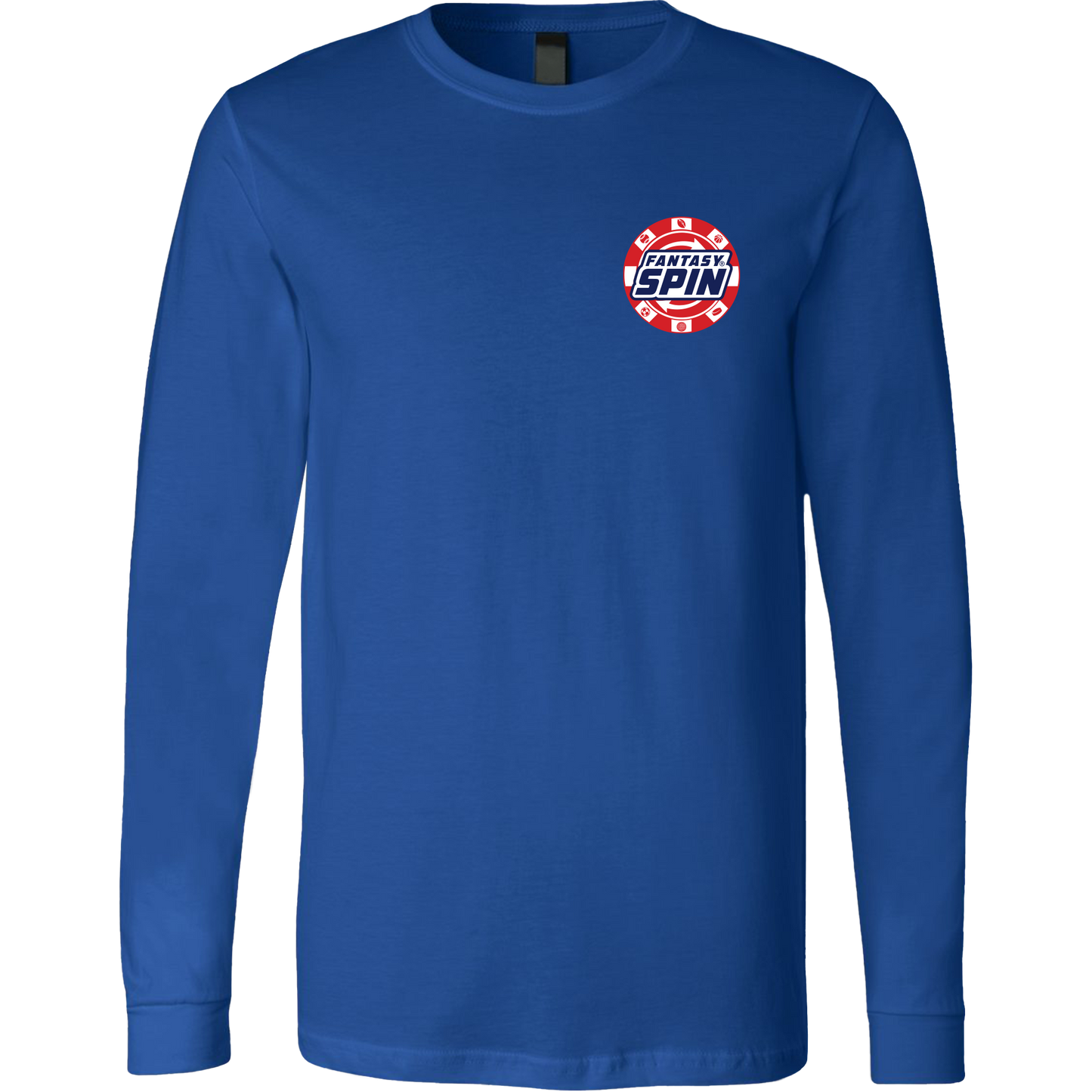 FantasySpin Chip Long Sleeve T-Shirt-Royal Blue