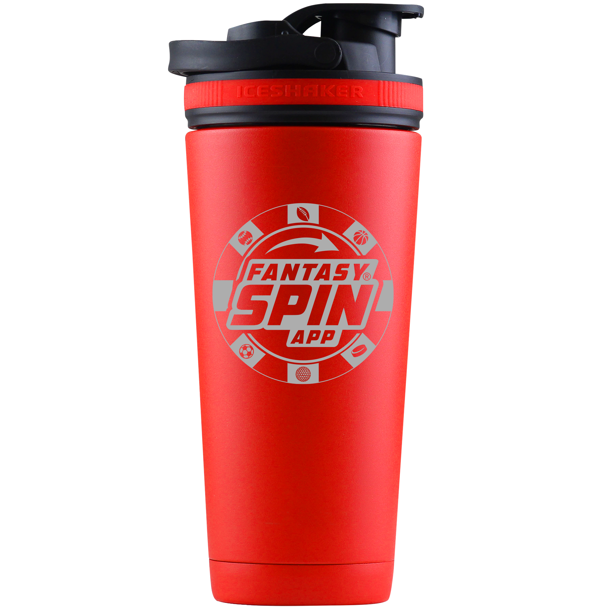 FantasySpin Ice Shaker Bottle-Red