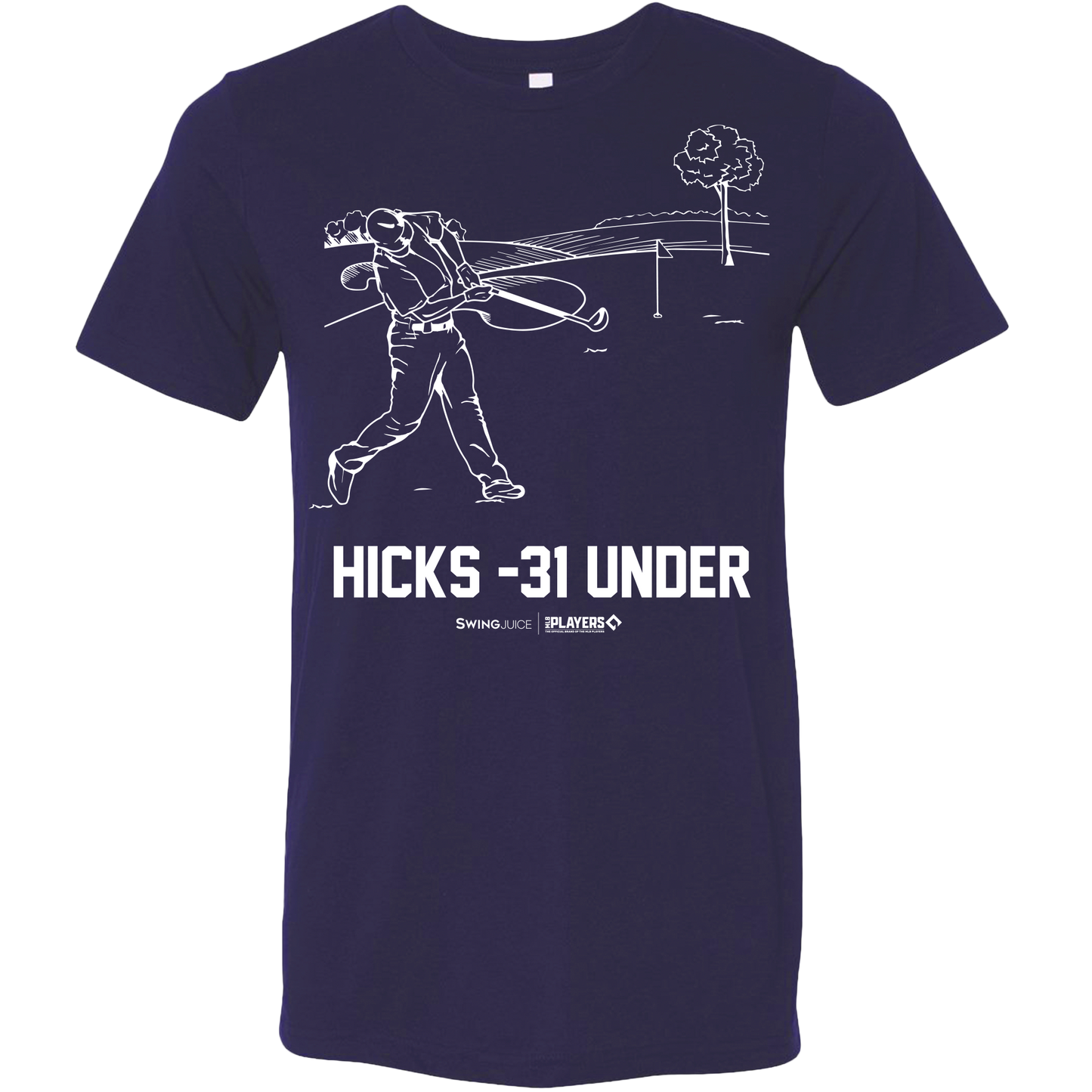 SwingJuice Baseball Aaron Hicks MLBPA Unisex Short Sleeve T-Shirt-Navy