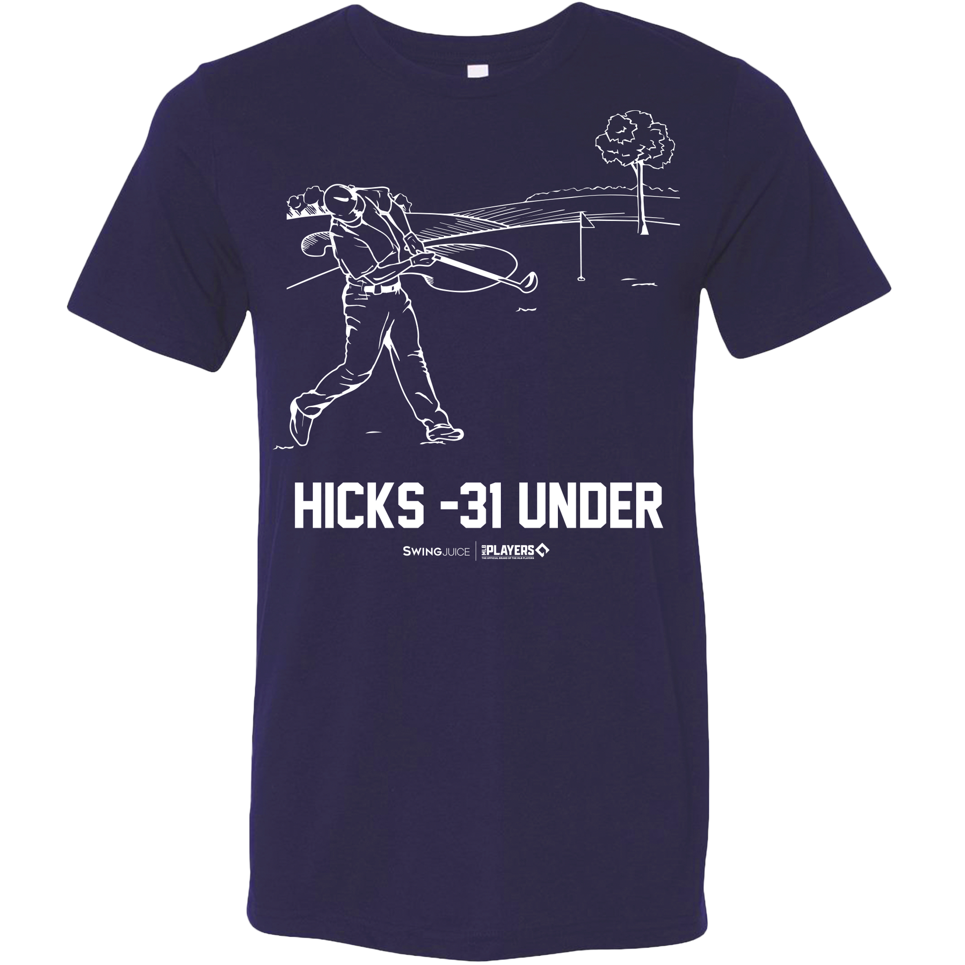 SwingJuice Baseball Aaron Hicks MLBPA Unisex Short Sleeve T-Shirt-Navy