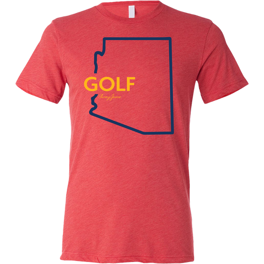 SwingJuice Golf Arizona Unisex Short Sleeve T-Shirt-Red