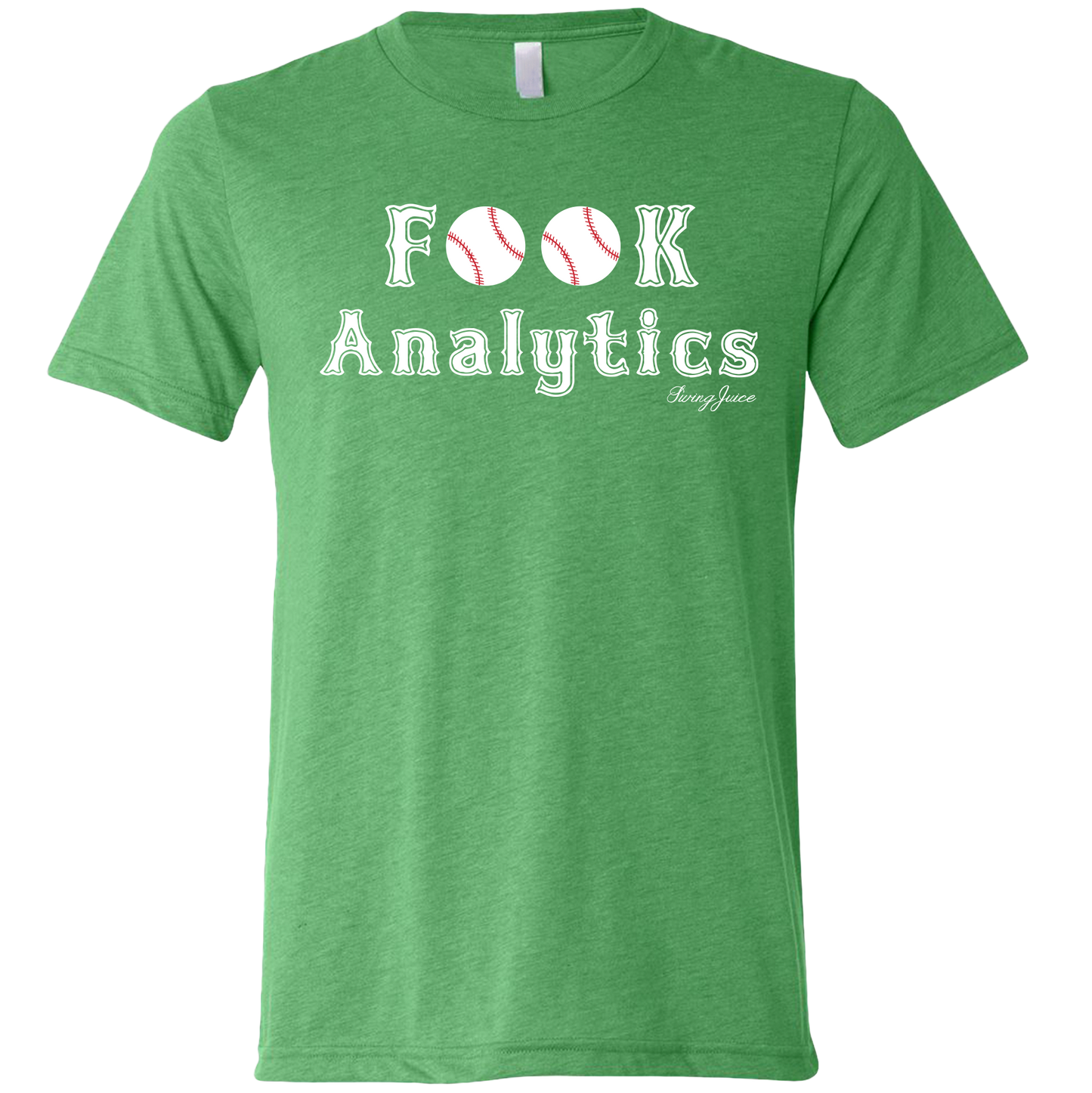 SwingJuice Baseball FOOK Analytics Unisex Short Sleeve T-Shirt-Green