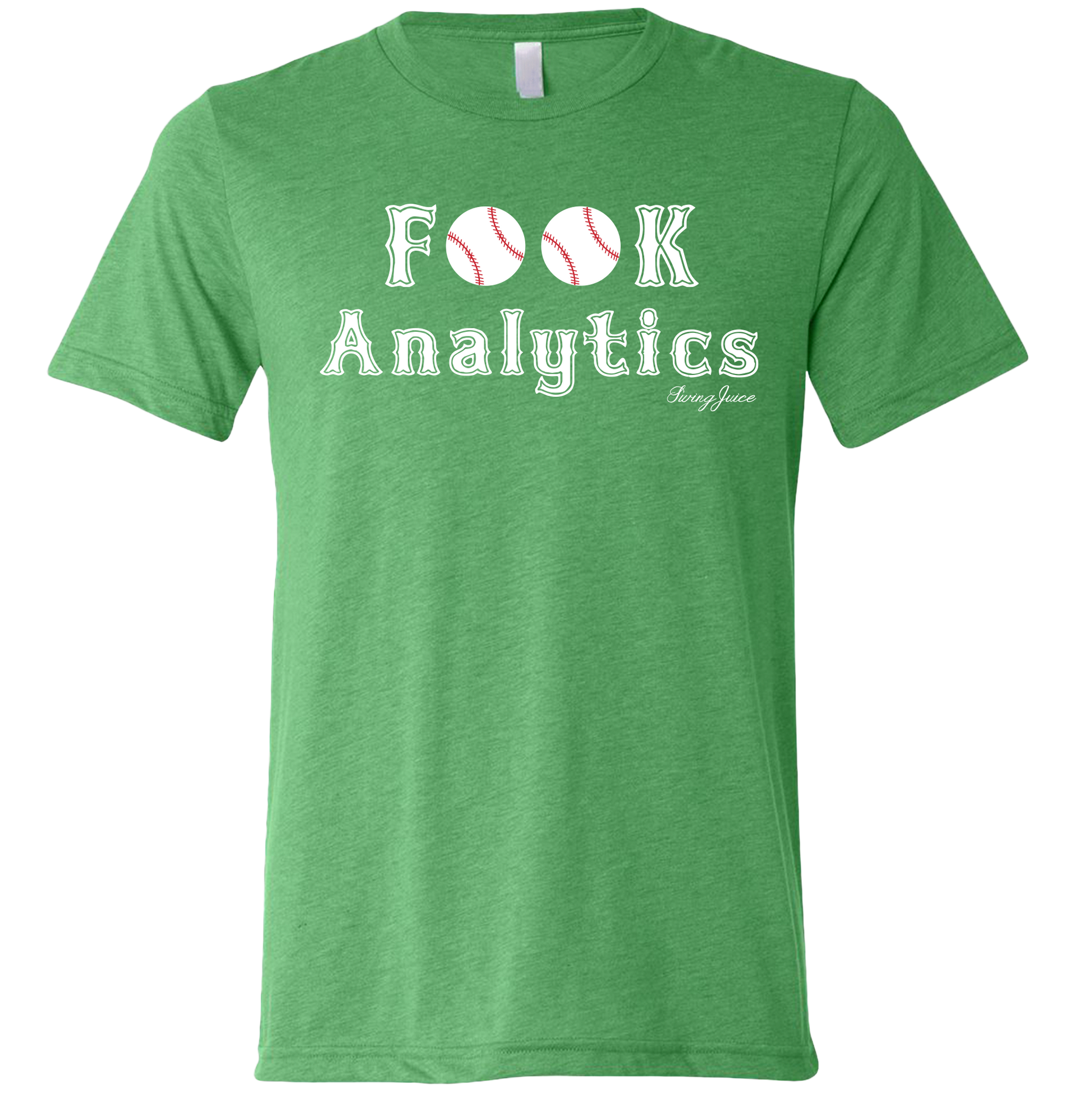 SwingJuice Baseball FOOK Analytics Unisex Short Sleeve T-Shirt-Green