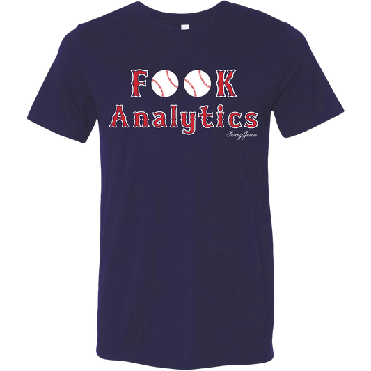 SwingJuice Baseball FOOK Analytics Unisex Short Sleeve T-Shirt-Navy