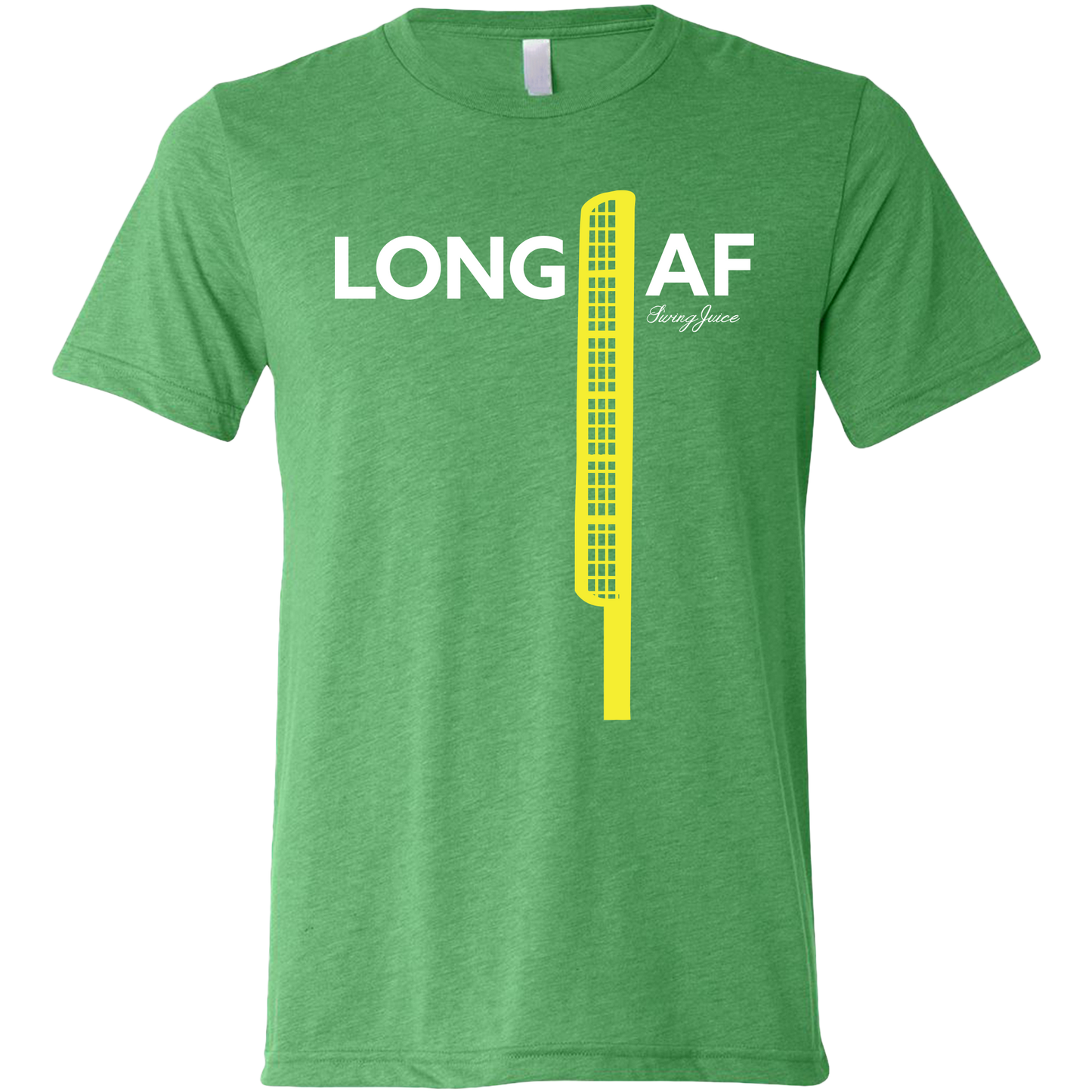 SwingJuice Baseball Long AF Unisex Short Sleeve T-Shirt-Green