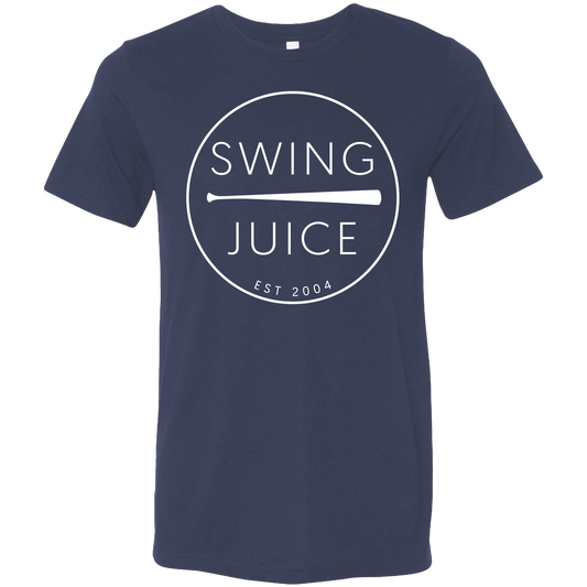 SwingJuice Baseball Retro Unisex Short Sleeve T-Shirt-Navy