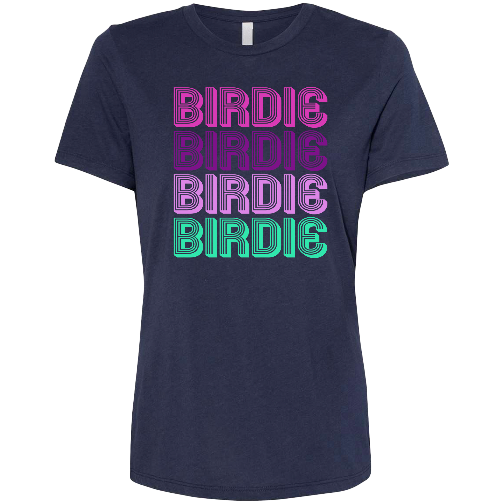 SwingJuice Golf Birdie Relaxed Fit Women's Short Sleeve T-Shirt-Navy