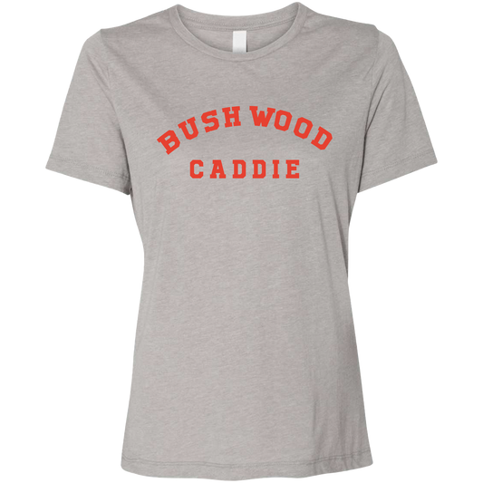 SwingJuice Golf Bushwood Caddie Women's Relaxed Fit Short Sleeve T-Shirt-Grey