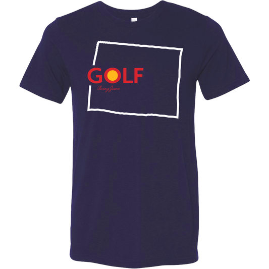 SwingJuice Golf Colorado Unisex Short Sleeve T-Shirt-Navy