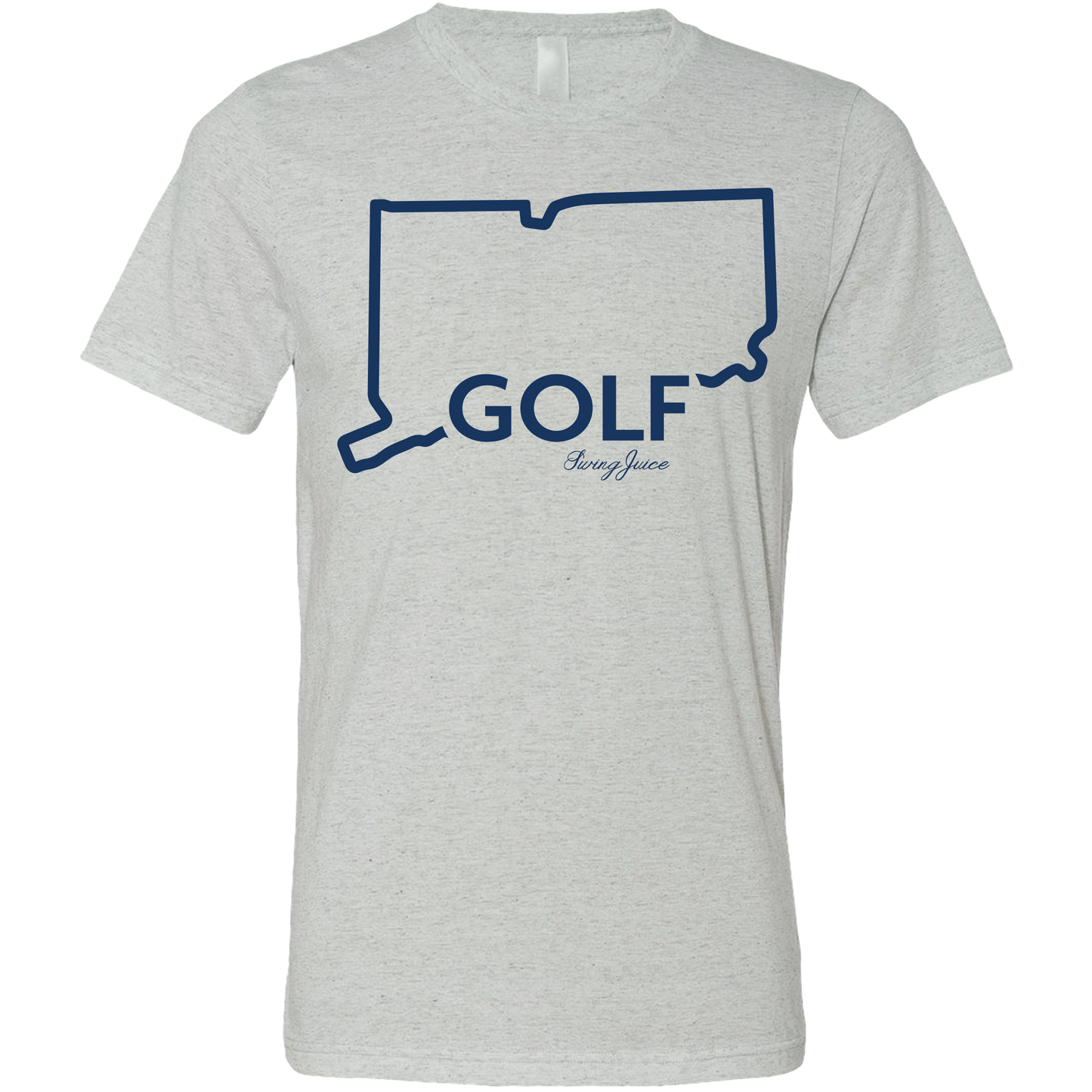 SwingJuice Golf Connecticut Unisex Short Sleeve T-Shirt-Light Grey