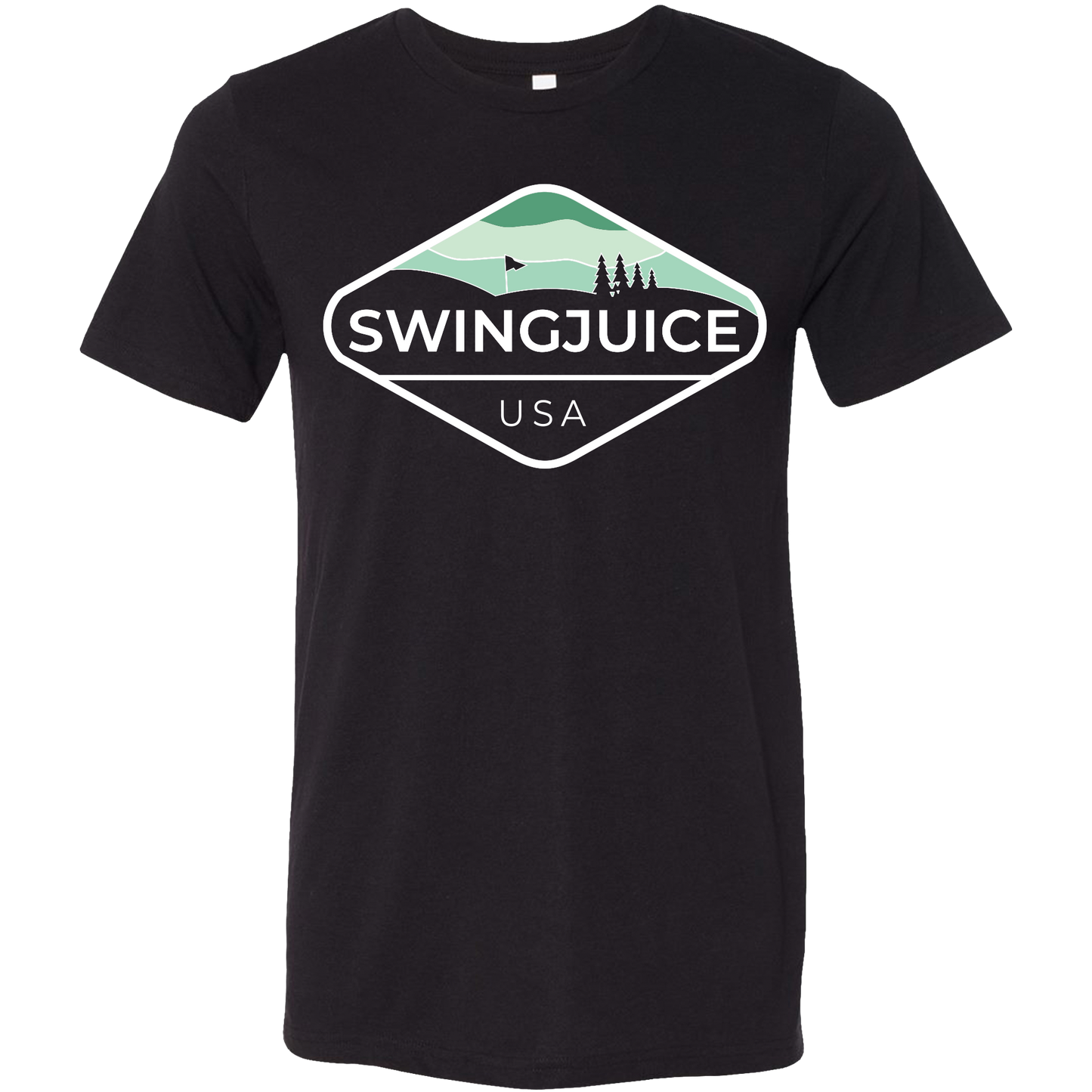 SwingJuice Golf Course Management Short Sleeve Unisex T-Shirt-Black