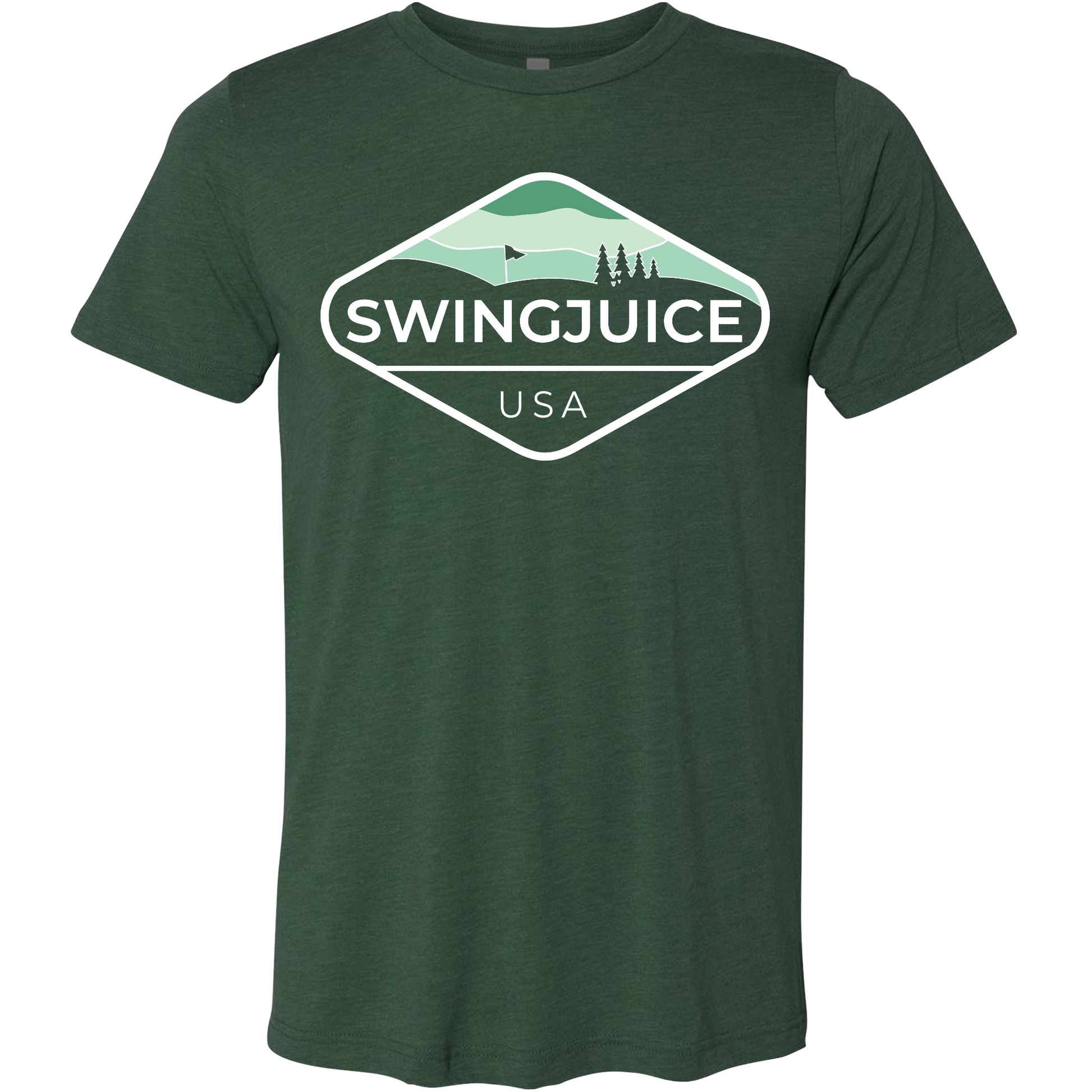 SwingJuice Golf Course Management Short Sleeve Unisex T-Shirt-Forest Green