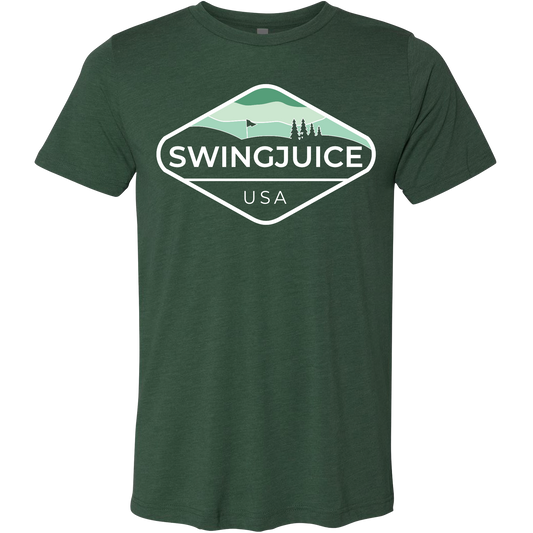 SwingJuice Golf Course Management Short Sleeve Unisex T-Shirt-Forest Green