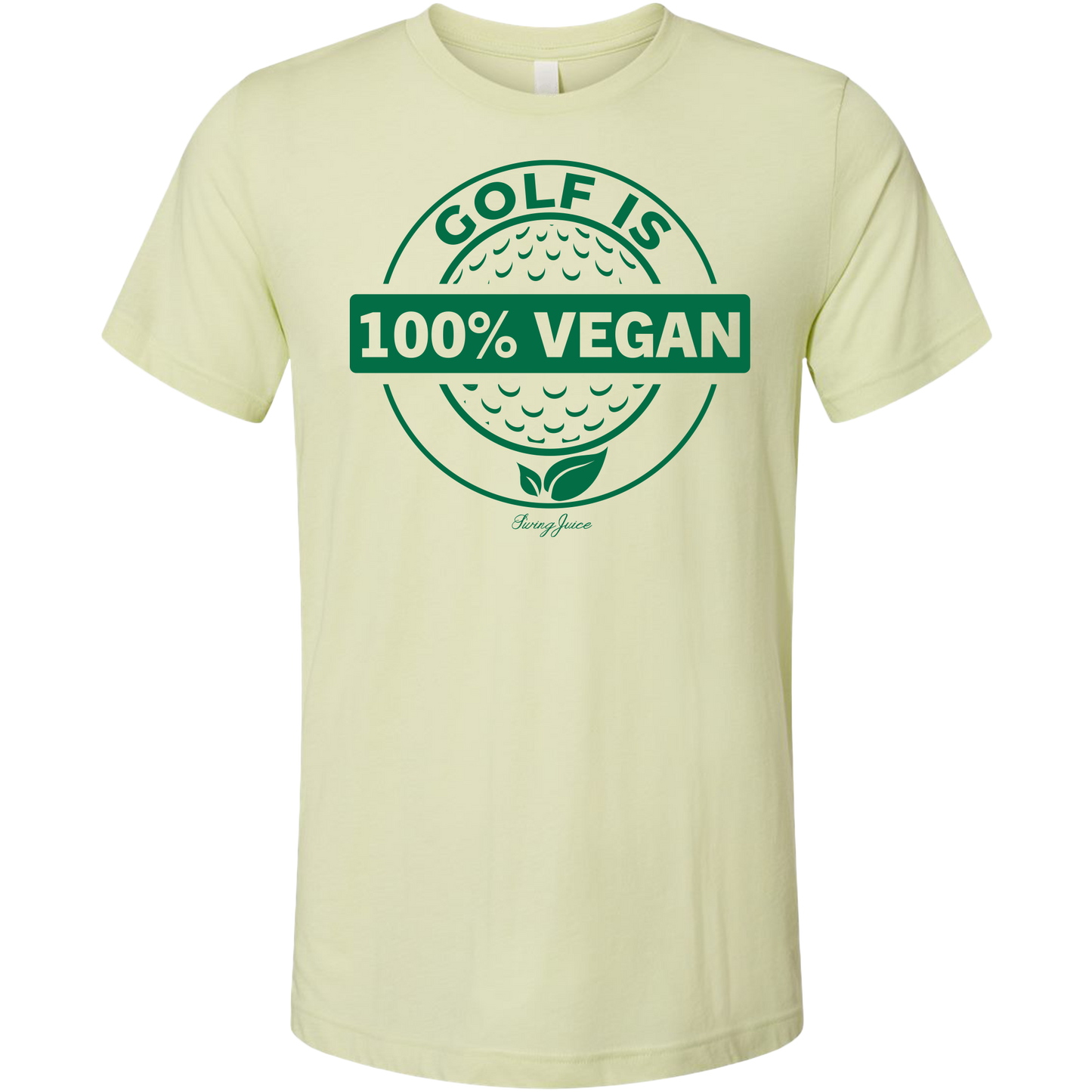 SwingJuice Golf Is 100% Vegan Unisex Short Sleeve T-Shirt-Light Green