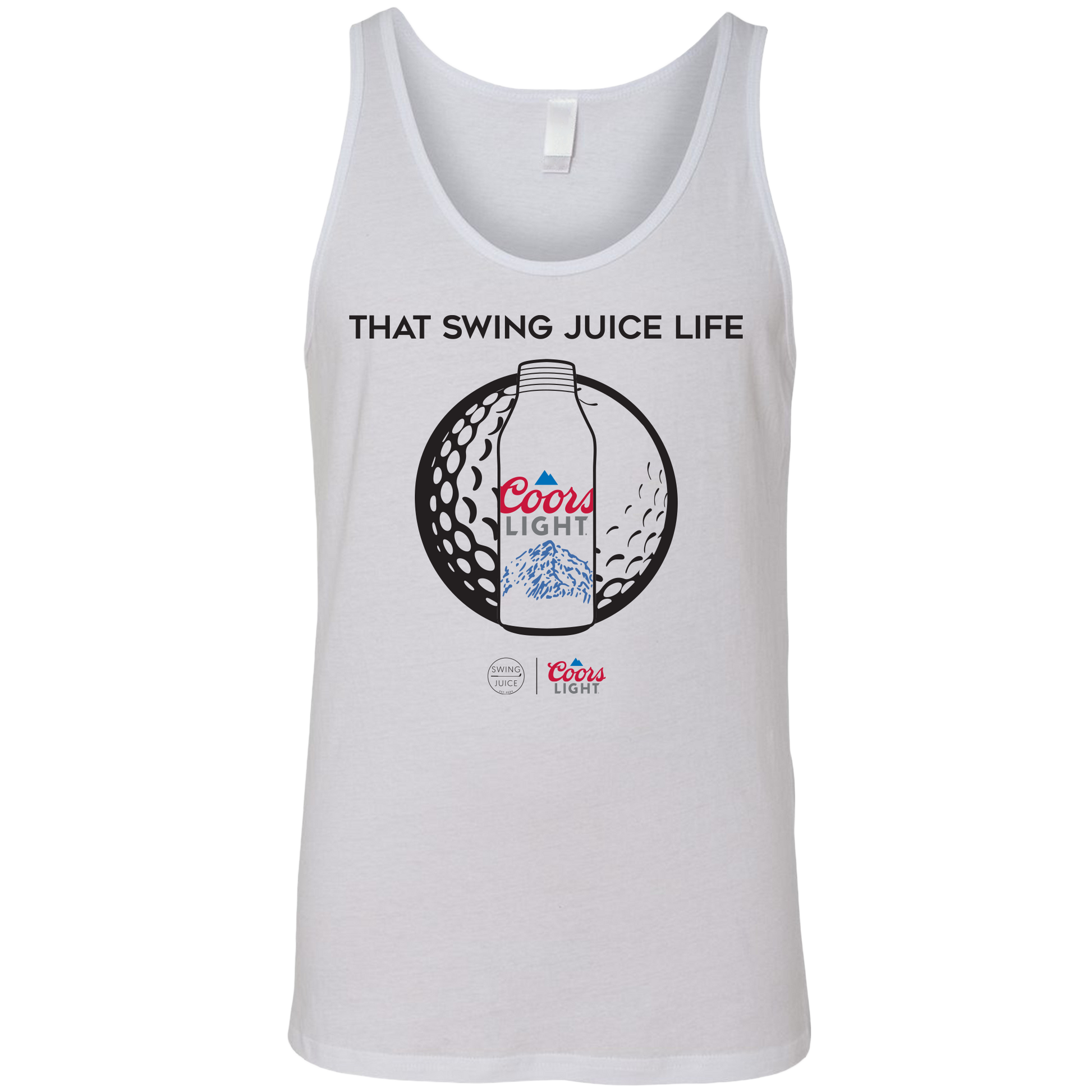 SwingJuice Golf Coors Light Unisex Tank Top-White