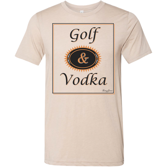 SwingJuice Golf & Craft Vodka Unisex Short Sleeve T-Shirt-Tan