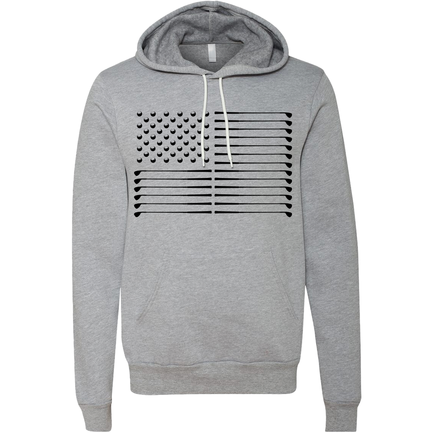 SwingJuice Golf Flag Unisex Long Sleeve Hoodie-Grey