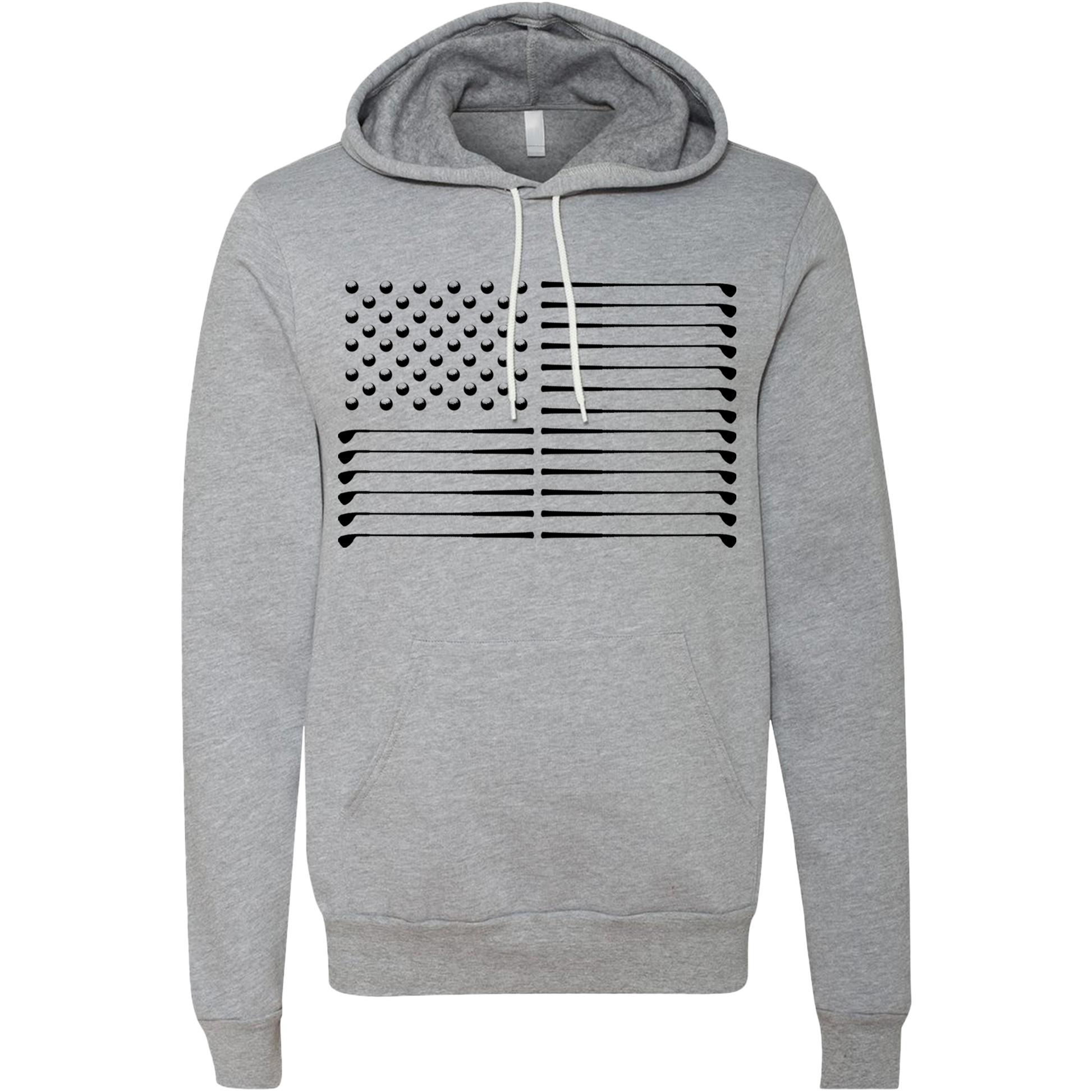 SwingJuice Golf Flag Unisex Long Sleeve Hoodie-Grey