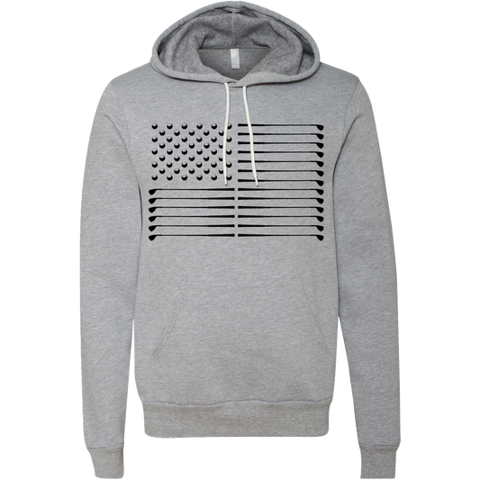 SwingJuice Golf Flag Unisex Long Sleeve Hoodie-Grey