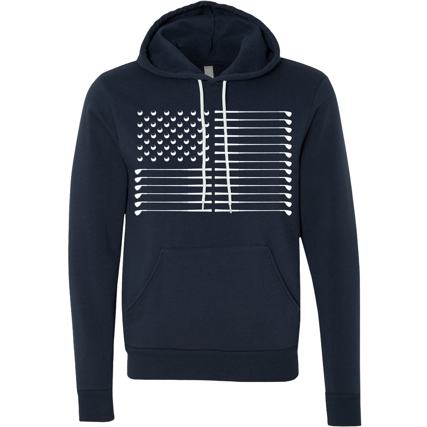 SwingJuice Golf Flag Unisex Long Sleeve Hoodie-Navy