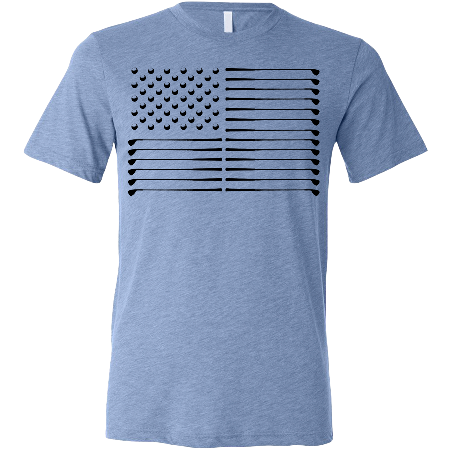 SwingJuice Golf Flag Unisex Short Sleeve T-Shirt-Blue