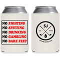 SwingJuice Golf Follow The Rules Koozie