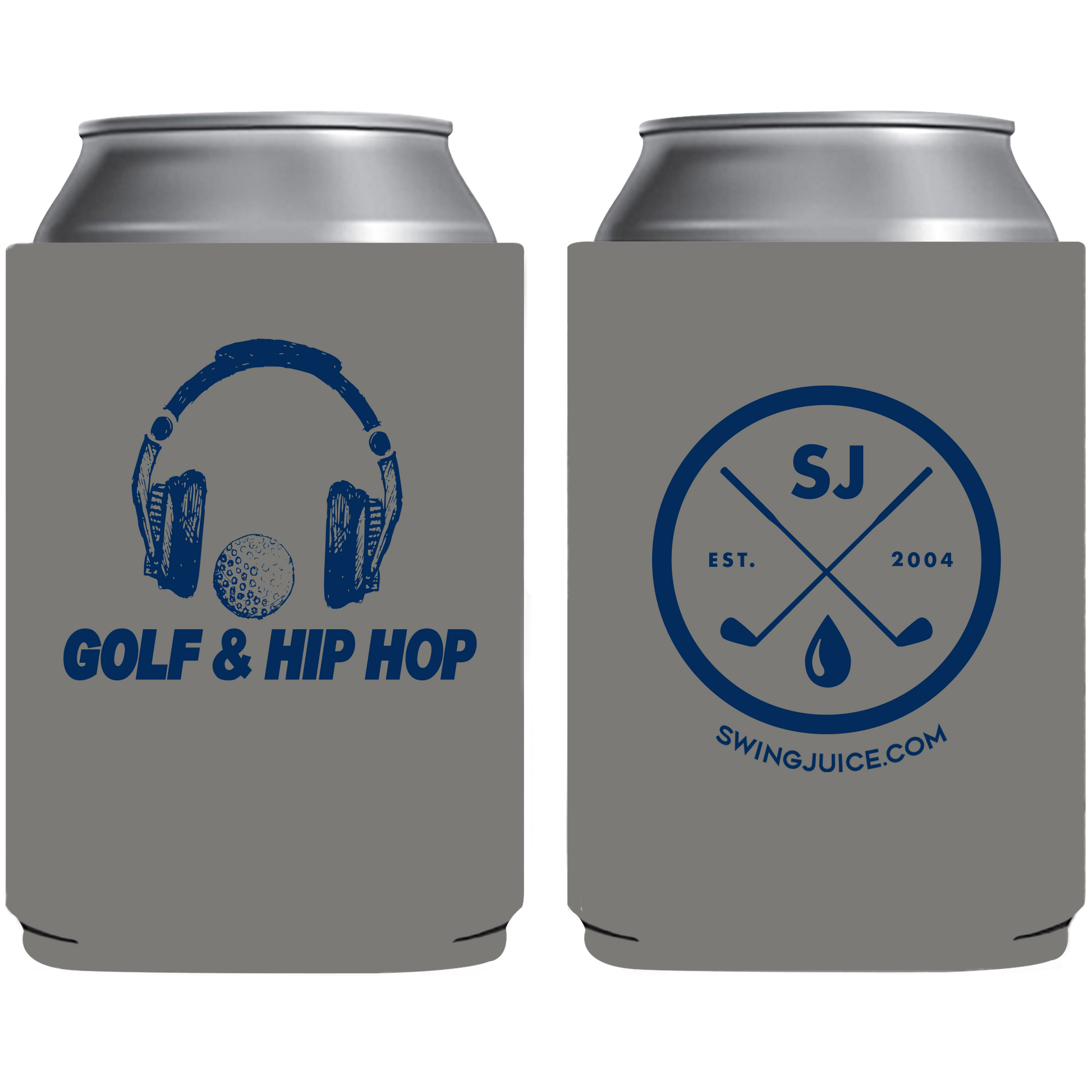 SwingJuice Golf & Hip Hop Koozie-Grey