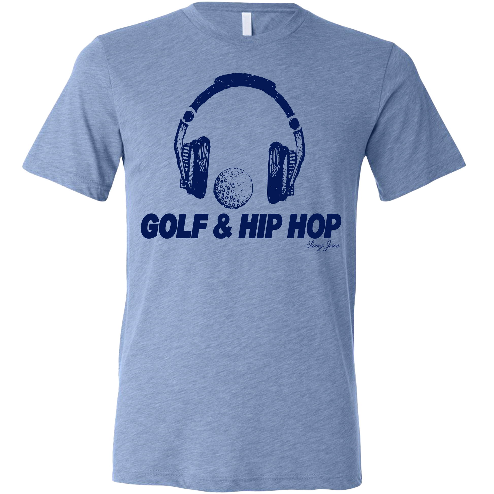 SwingJuice Golf & Hip Hop Unisex Short Sleeve T-Shirt-Blue