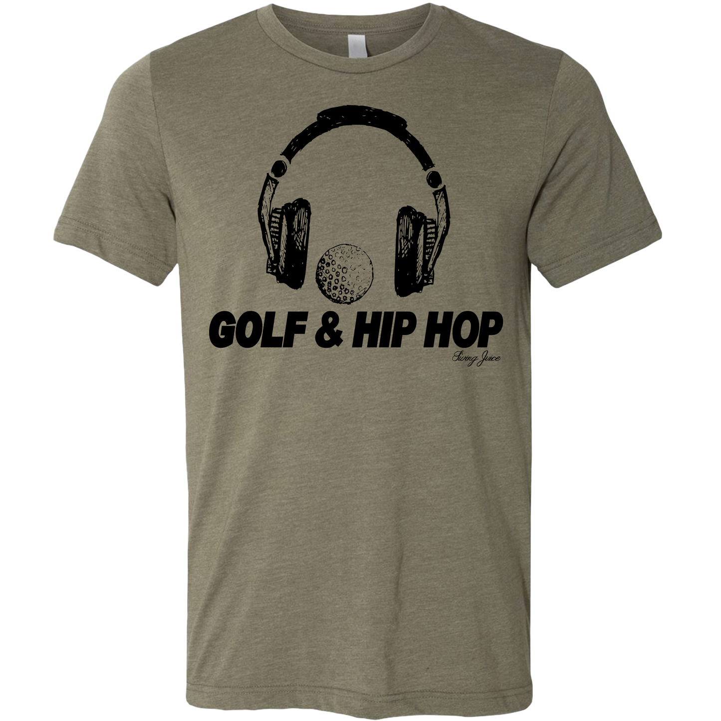 SwingJuice Golf & Hip Hop Unisex Short Sleeve T-Shirt-Military Green