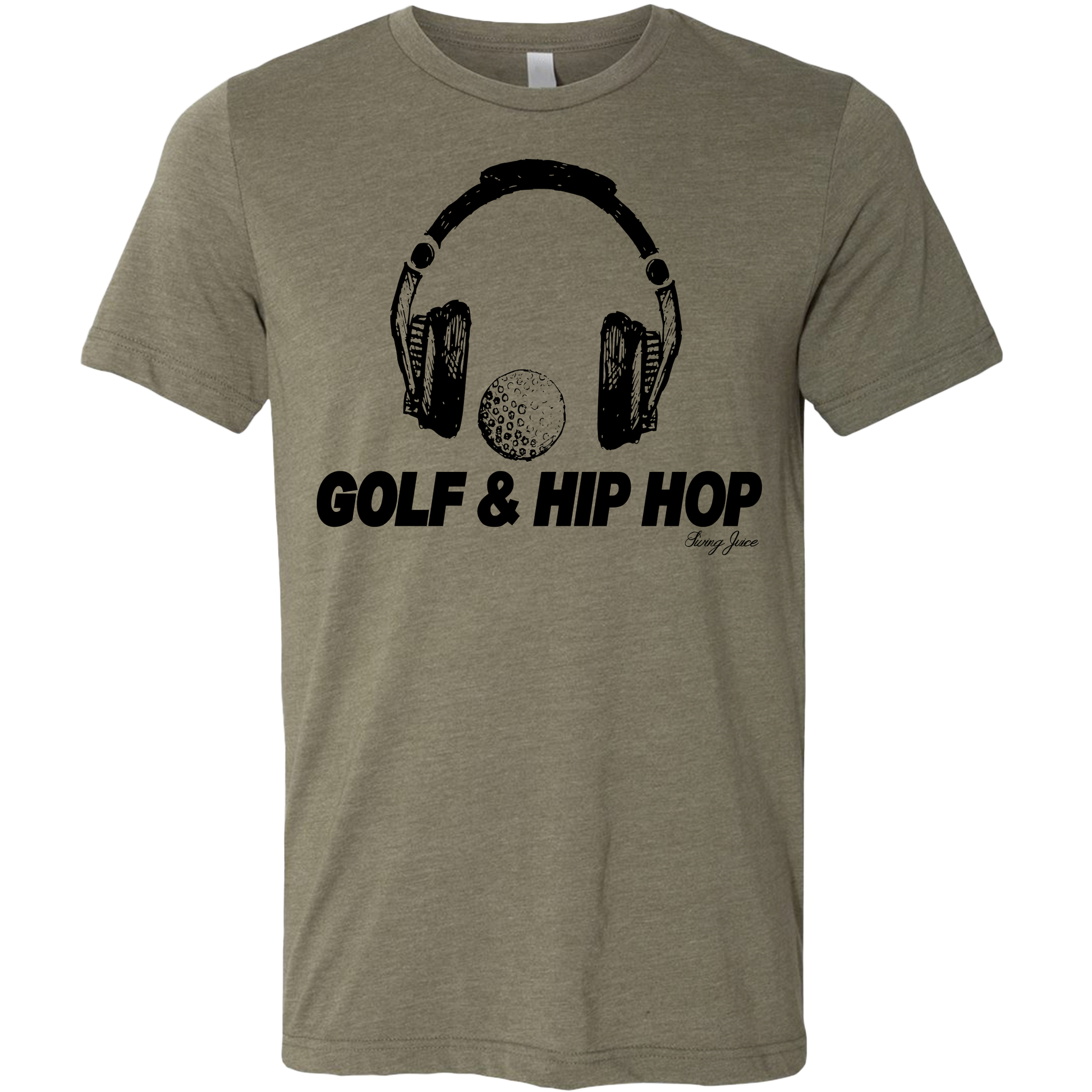 SwingJuice Golf & Hip Hop Unisex Short Sleeve T-Shirt-Military Green