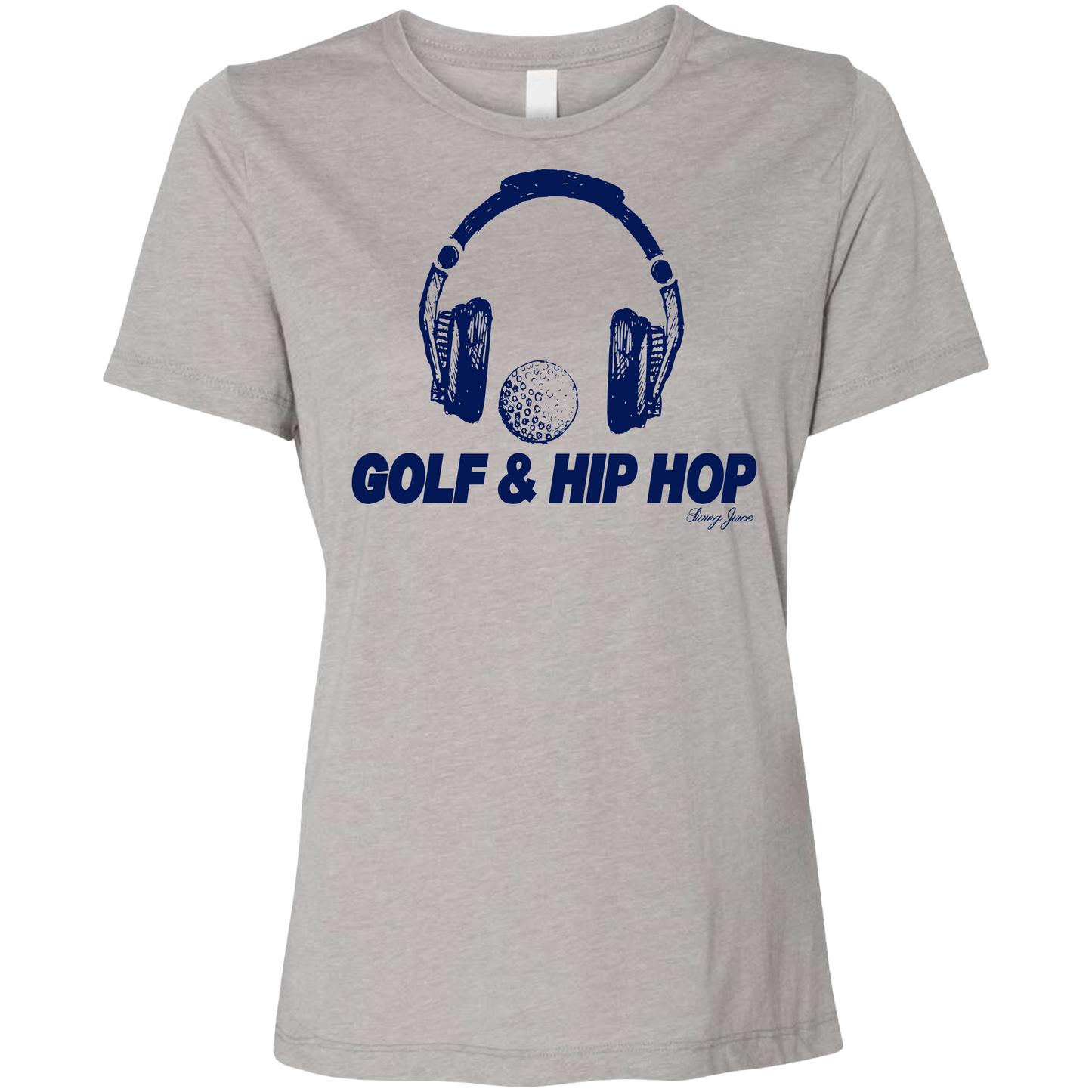 SwingJuice Golf & Hip Hop Women's Relaxed Fit Short Sleeve T-Shirt-Grey