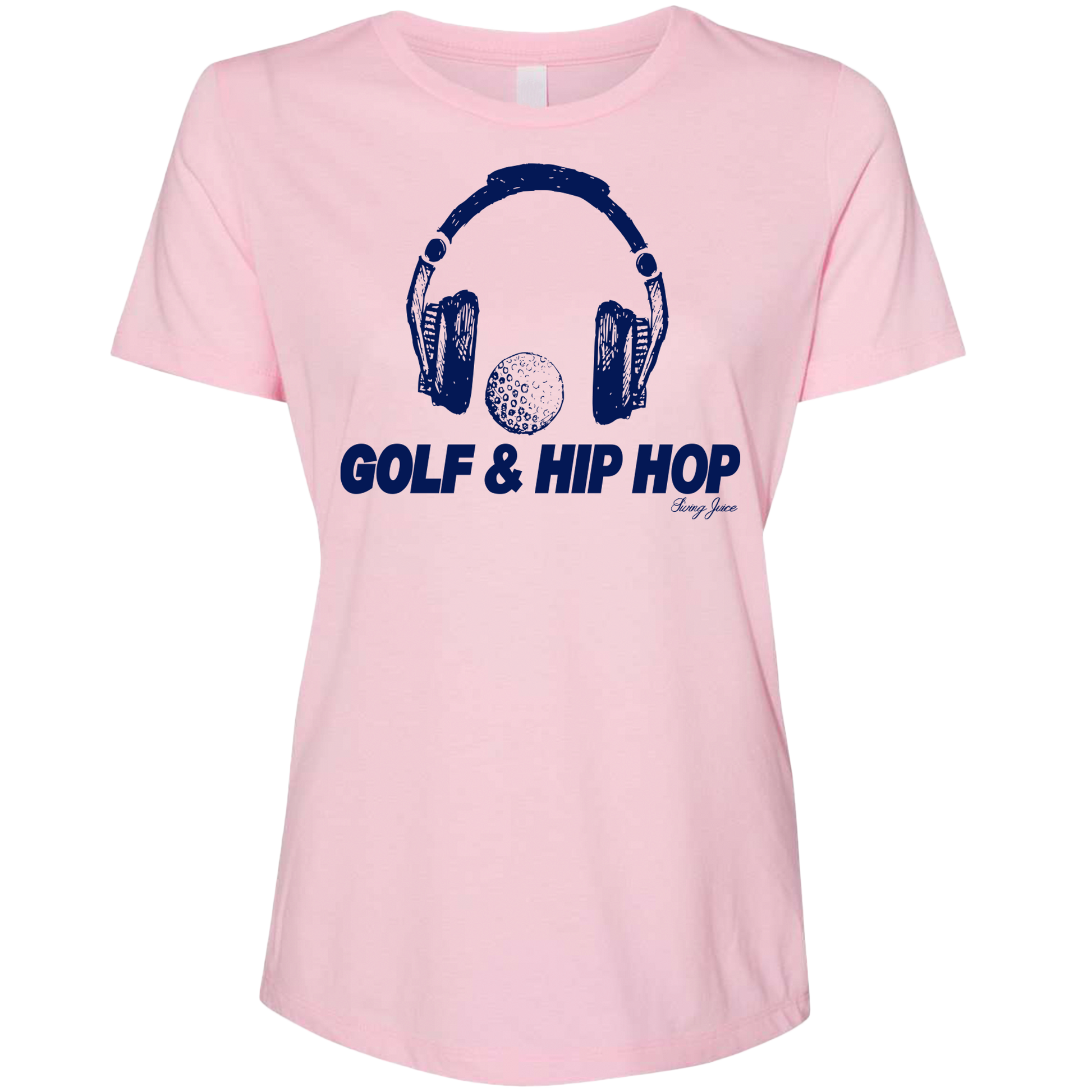 SwingJuice Golf & Hip Hop Women's Relaxed Fit Short Sleeve T-Shirt-Pink