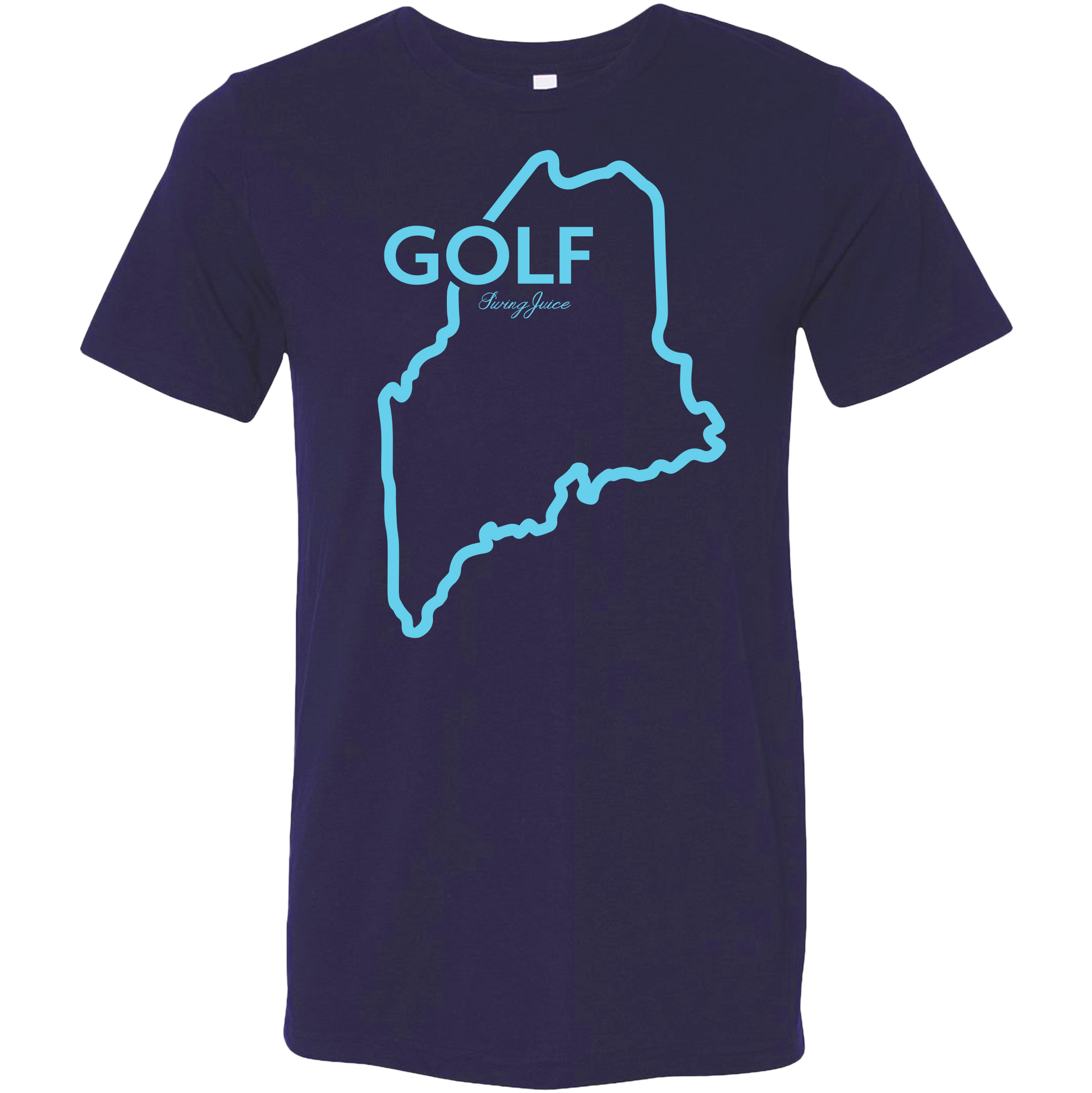 SwingJuice Golf Maine Unisex Short Sleeve T-Shirt-Navy