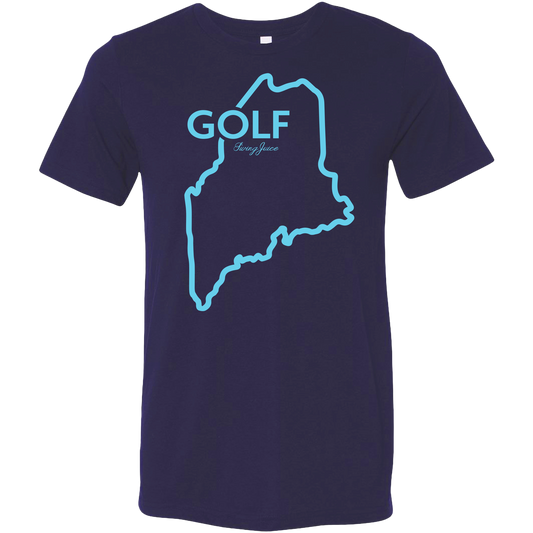 SwingJuice Golf Maine Unisex Short Sleeve T-Shirt-Navy