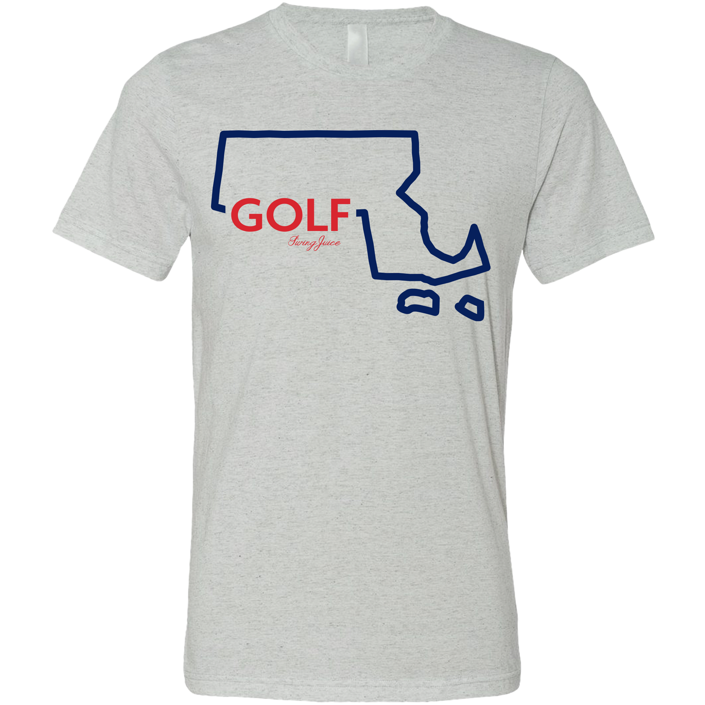 SwingJuice Golf Massachusetts Unisex Short Sleeve T-Shirt-Light Grey