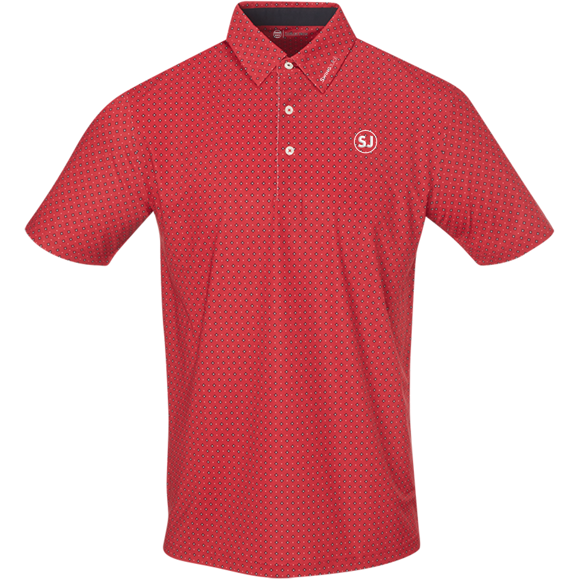 SwingJuice Golf Medalist Men's Performance Polo-Crimson