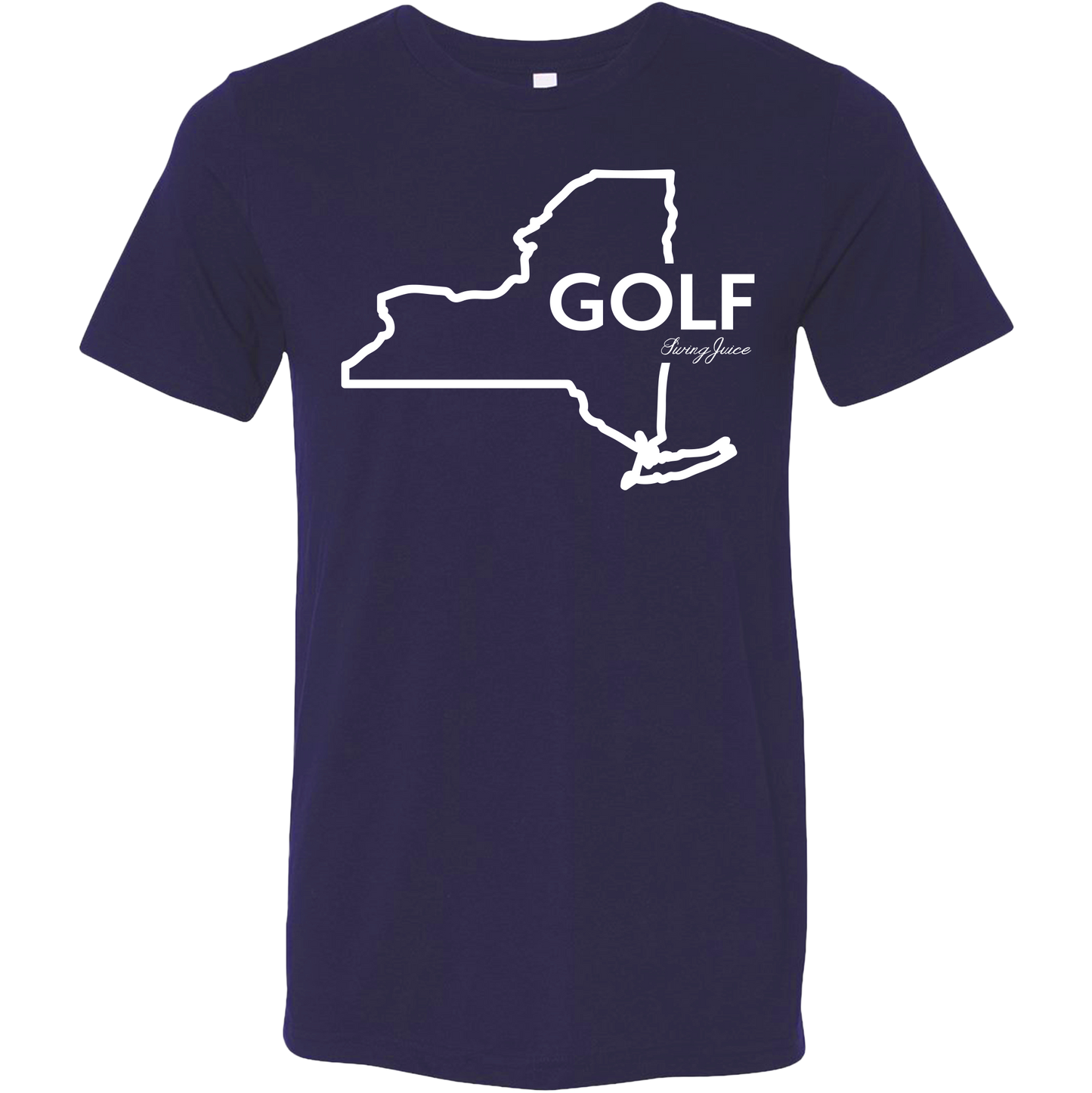 SwingJuice Golf New York Unisex Short Sleeve T-Shirt-Navy