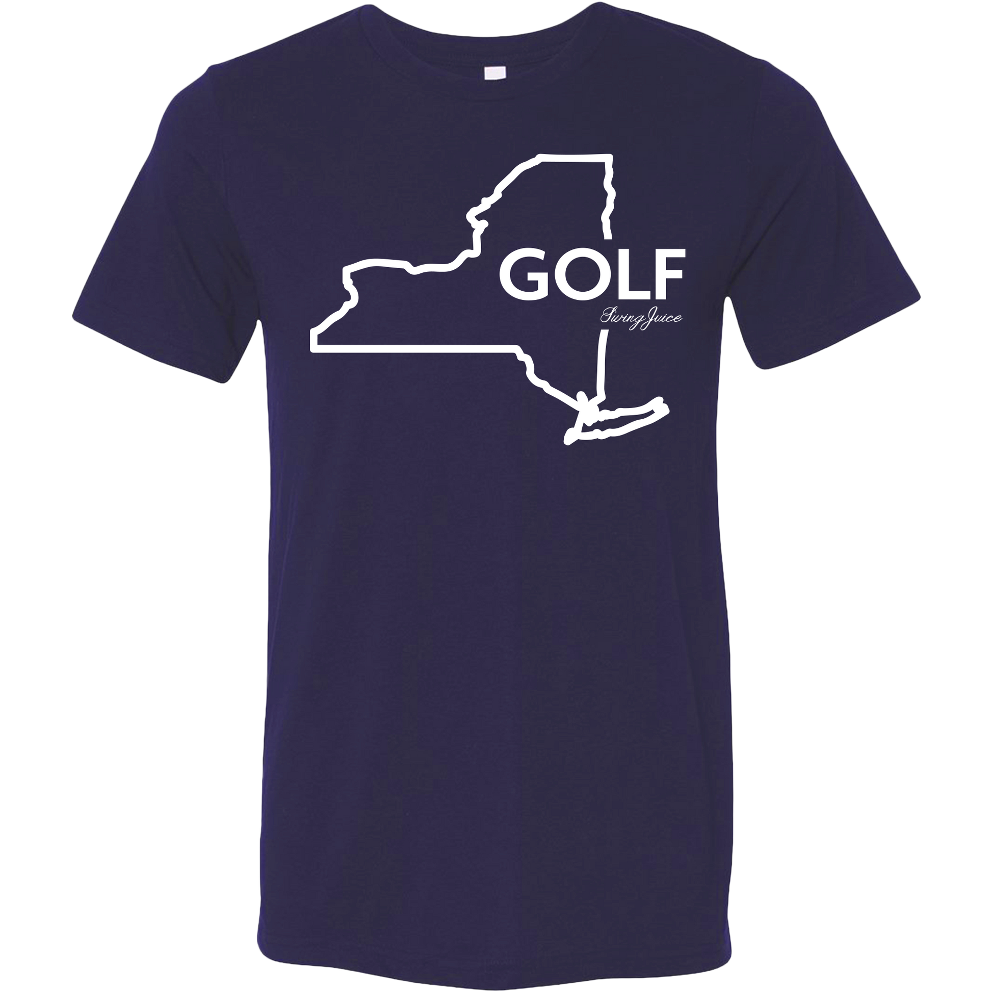 SwingJuice Golf New York Unisex Short Sleeve T-Shirt-Navy