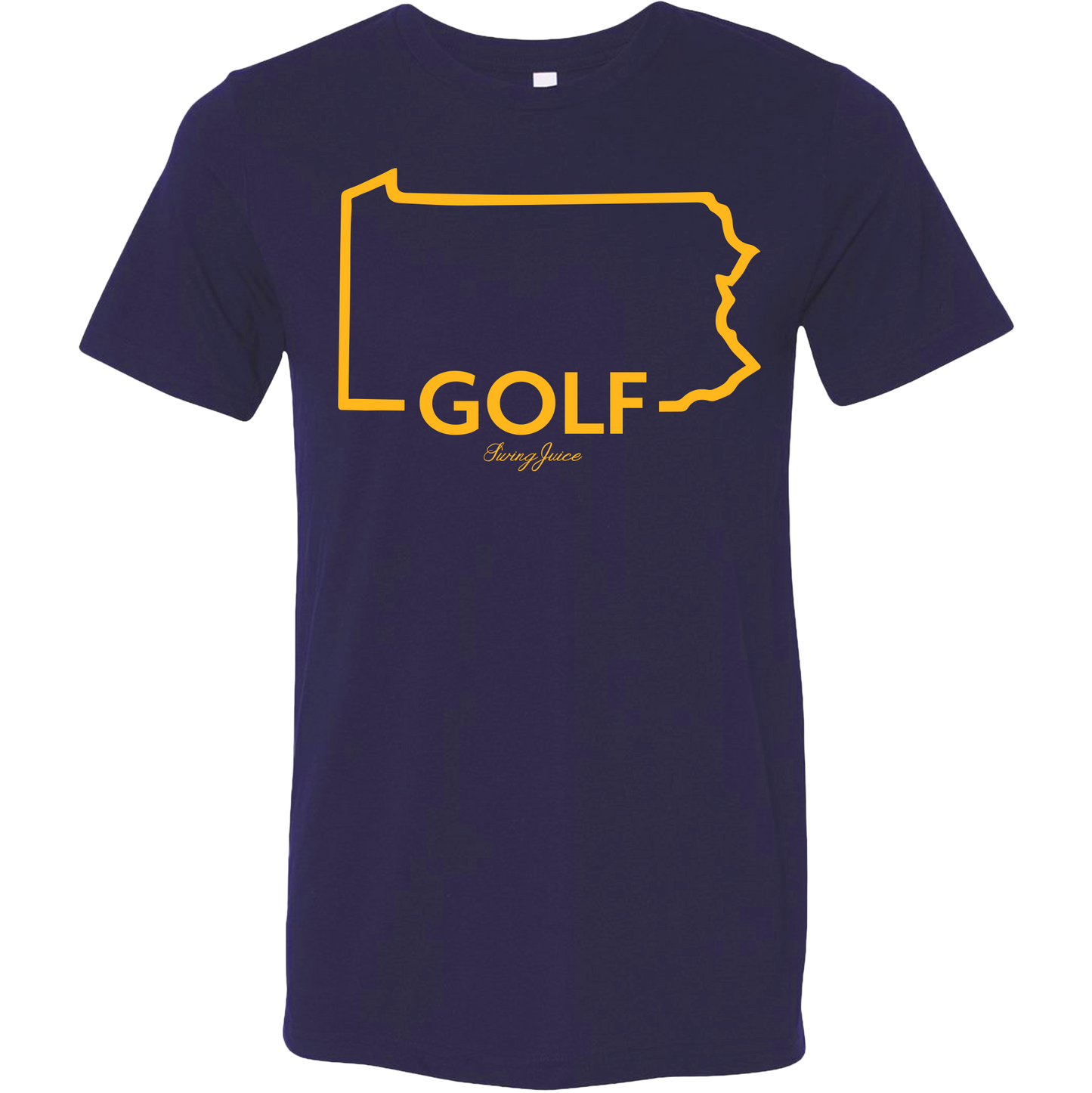 SwingJuice Golf Pennsylvania Unisex Short Sleeve T-Shirt SwingJuice-Navy