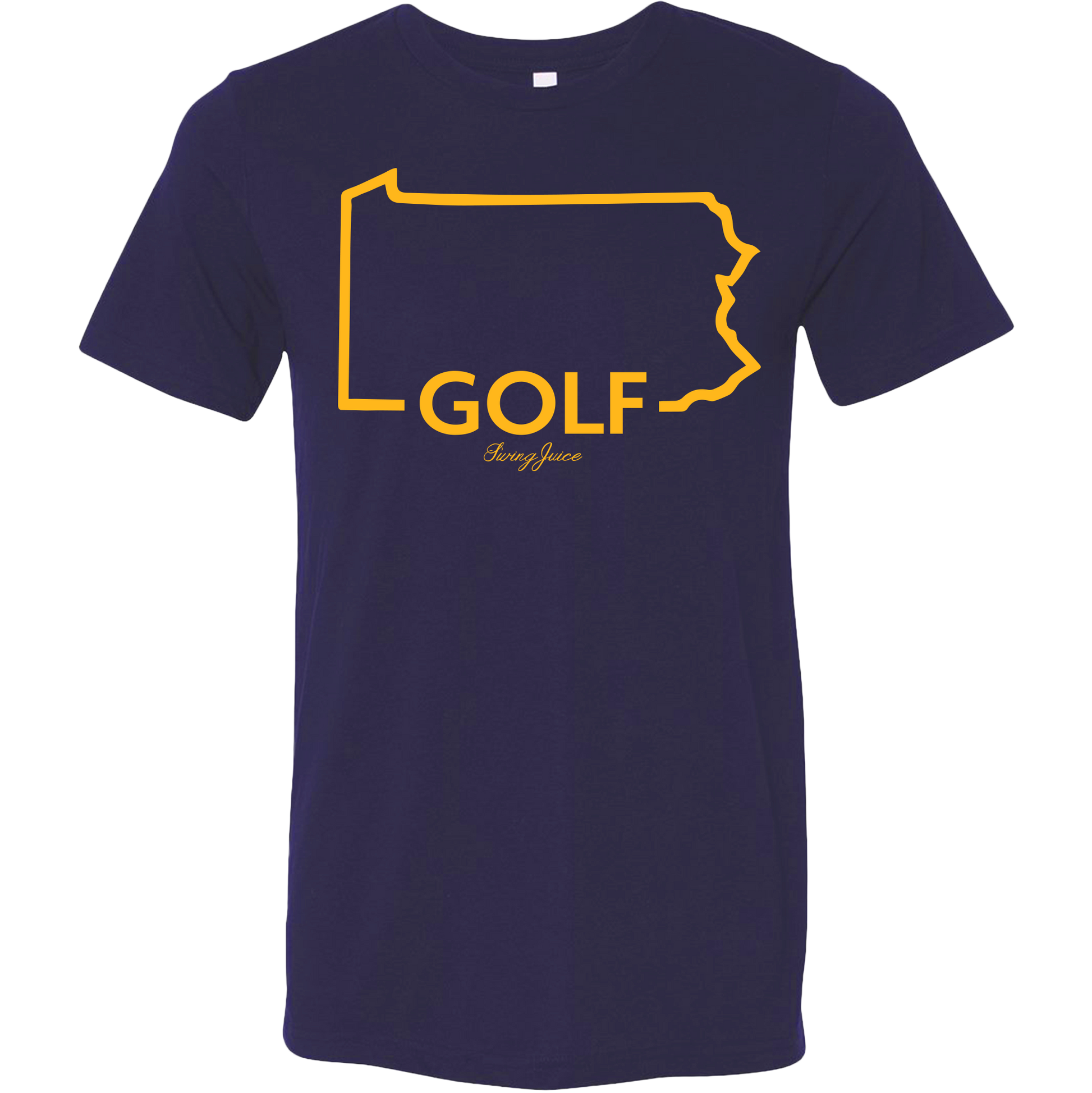 SwingJuice Golf Pennsylvania Unisex Short Sleeve T-Shirt SwingJuice-Navy