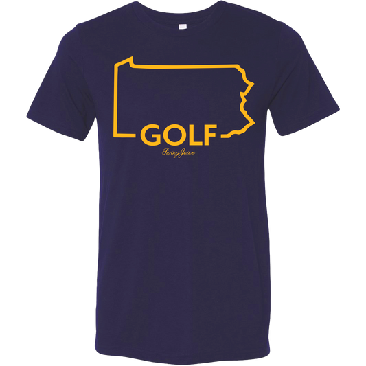 SwingJuice Golf Pennsylvania Unisex Short Sleeve T-Shirt SwingJuice-Navy