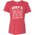SwingJuice Golf & Pizza Women's Relaxed Fit Short Sleeve T-Shirt