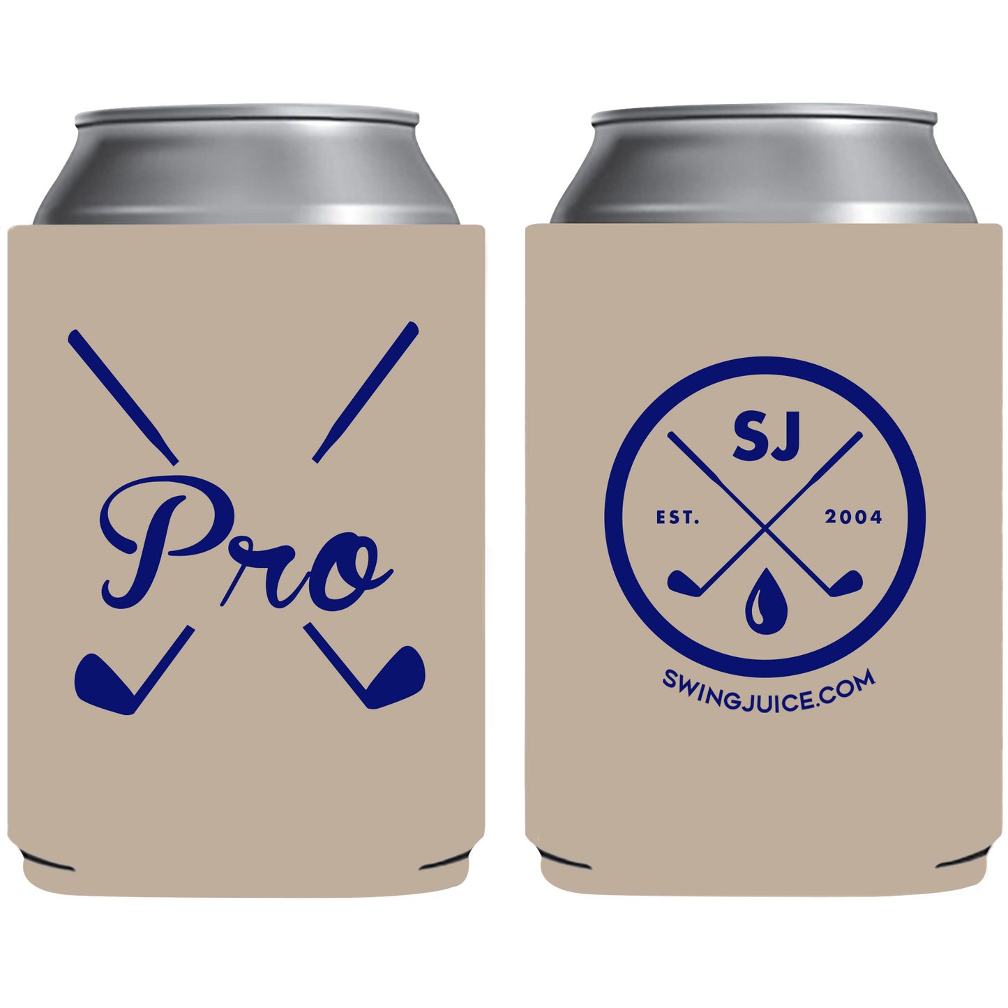 SwingJuice Golf Pro Koozie-Tan