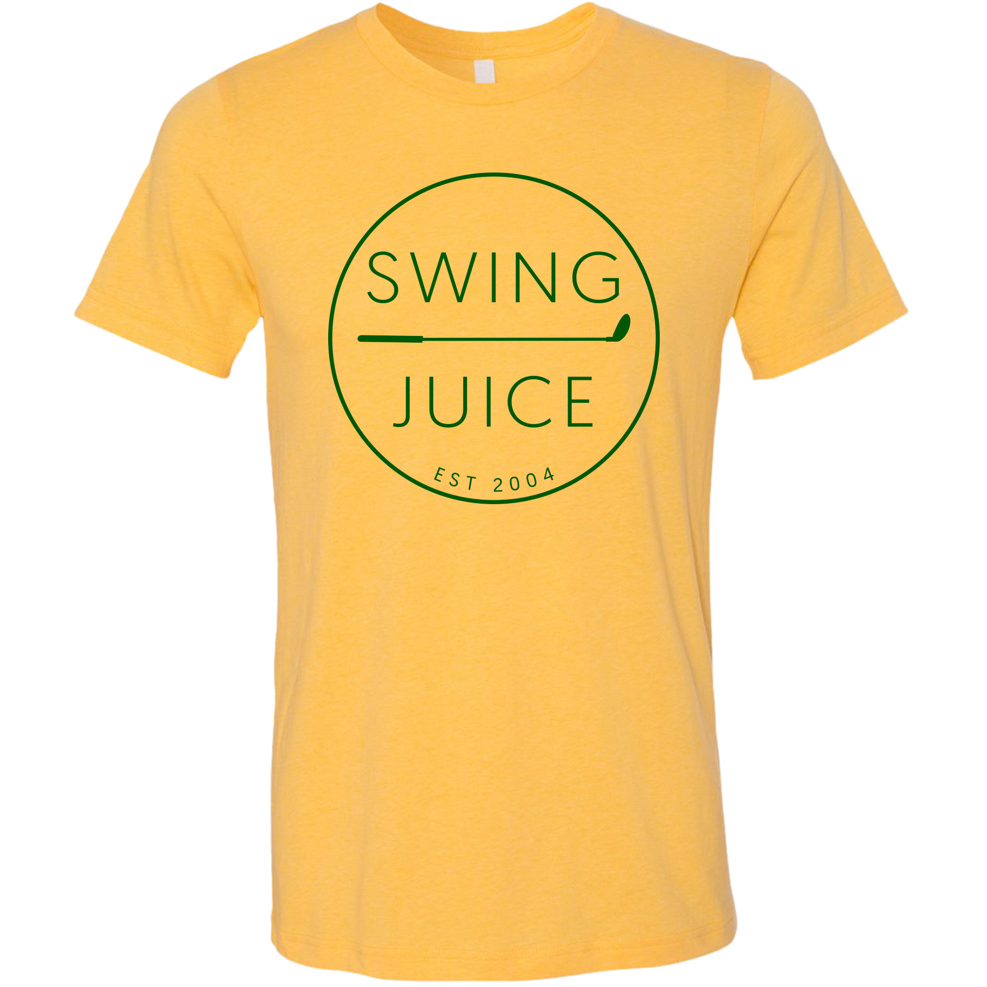 SwingJuice Golf Retro Unisex Short Sleeve T-Shirt-Yellow