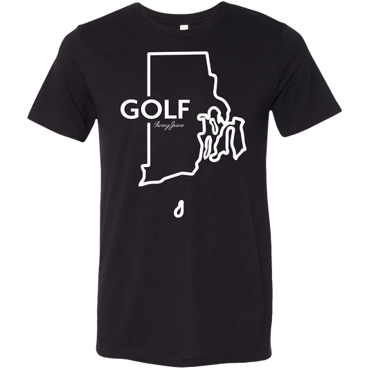 SwingJuice Golf Rhode Island Unisex Short Sleeve T-Shirt-Black