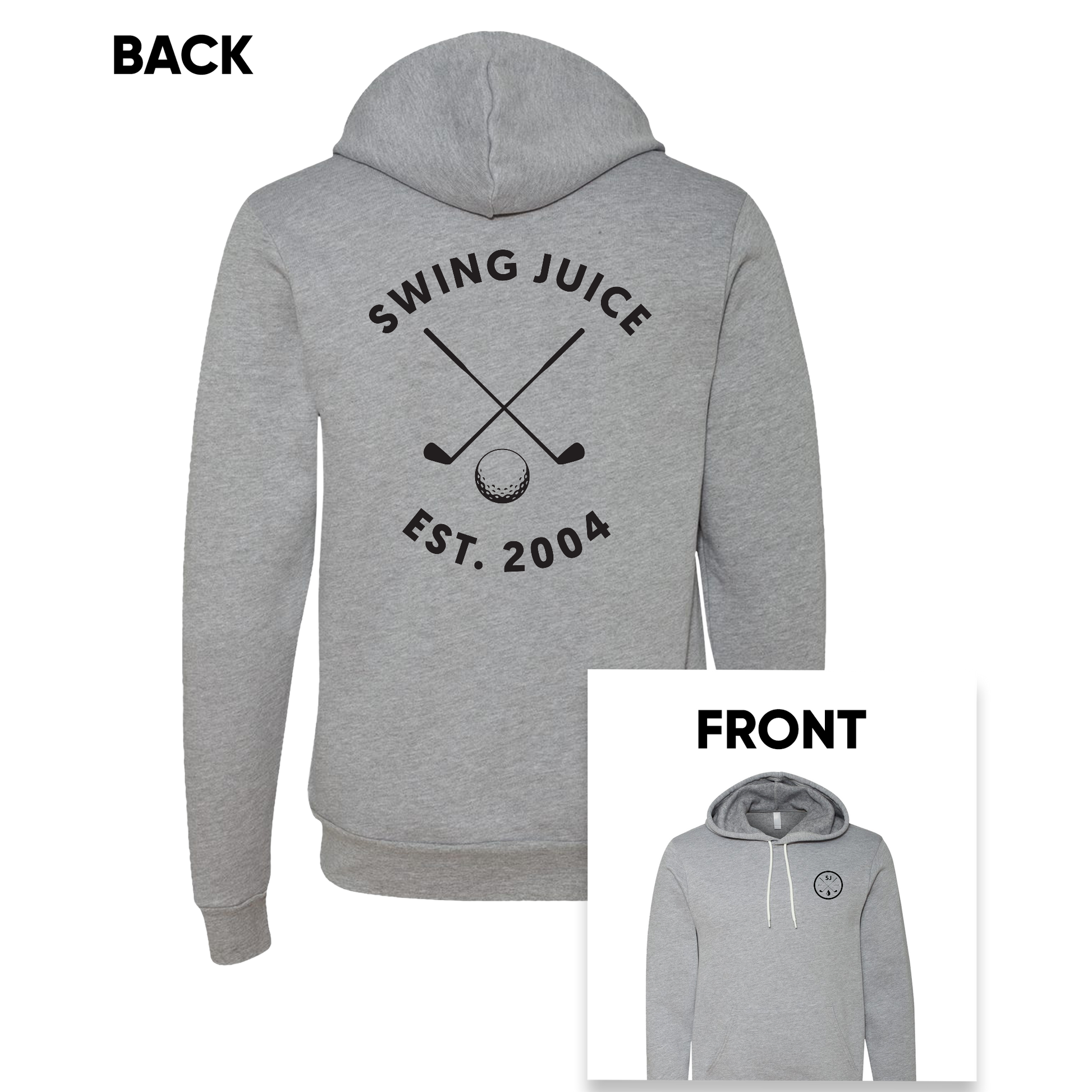 SwingJuice Golf SJ Club Unisex Long Sleeve Hoodie-Grey